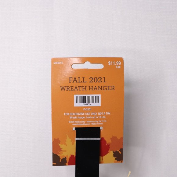 Hobby Lobby fall wreath hanger pumpkin new Height: 14.5" D4 7 oz - Picture 3 of 5